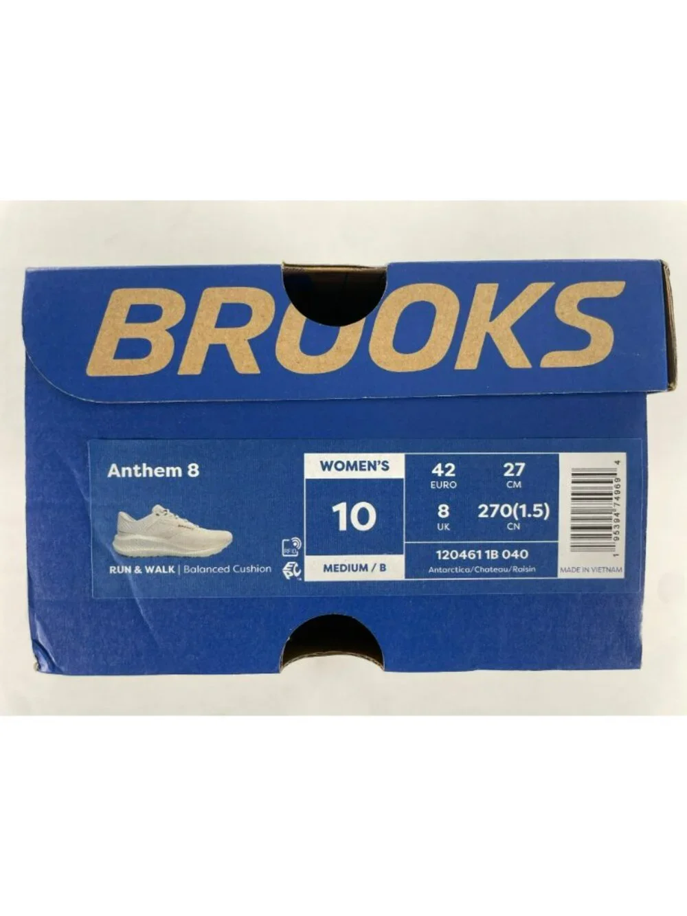 Brooks Anthem 8 Sport Running Shoes Antarctica/Chateau Raisin Women's Sz 10 NEW